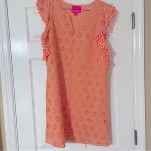 Lilly Pulitzer Orange Palm Tree Dress